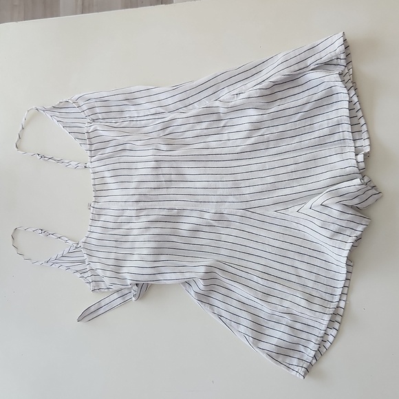 Roxy White Black Stripe Women's Intense Sunrise Stripe Romper medium - Picture 3 of 9